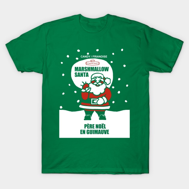 Marshmallow Santa T-Shirt by colecraft